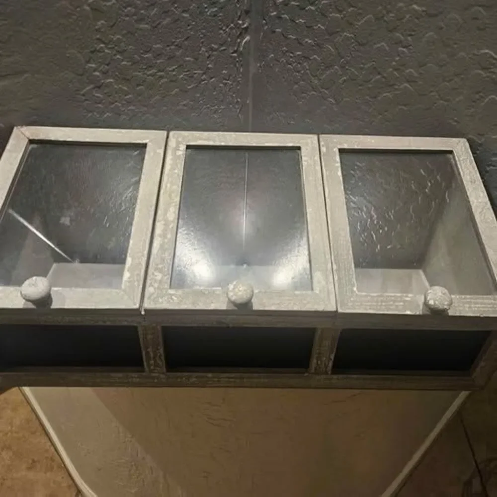 Wood Cubby Organizer Indoor Faux Greenhouse 20.5